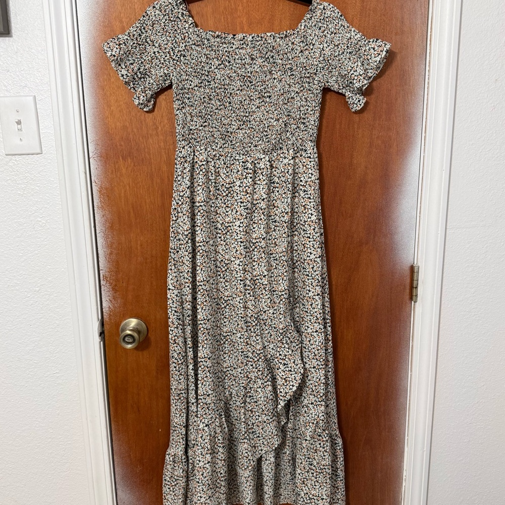 Floral Smocked Maxi Dress